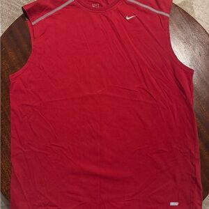 Nike Men's Crimson Sleeveless Top